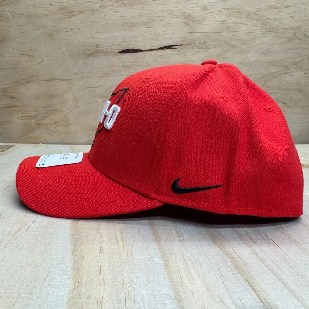 NEW Ohio State Buckeyes Nike Local O-H-I-O Swoosh Flex Hat Fitted Scarlet M/L